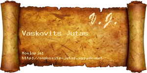 Vaskovits Jutas névjegykártya